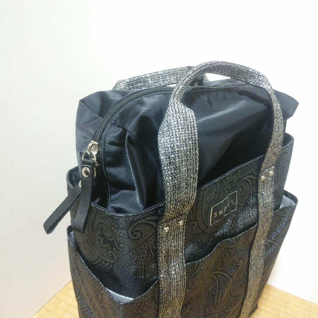 ほぼ新品・SWANY スワニー ペイズリー柄 キャリー