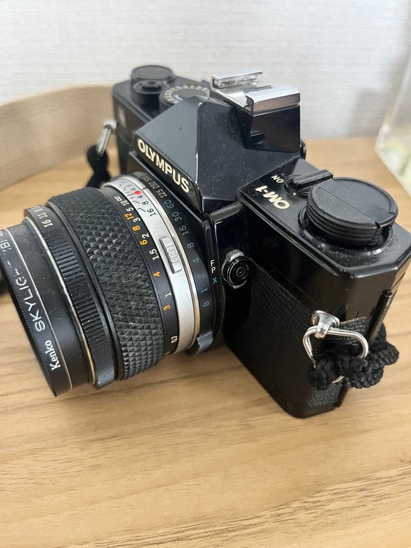 OLYMPUS OM-1一眼レフ　AUTO-S 50mmf1.4レンズ付き