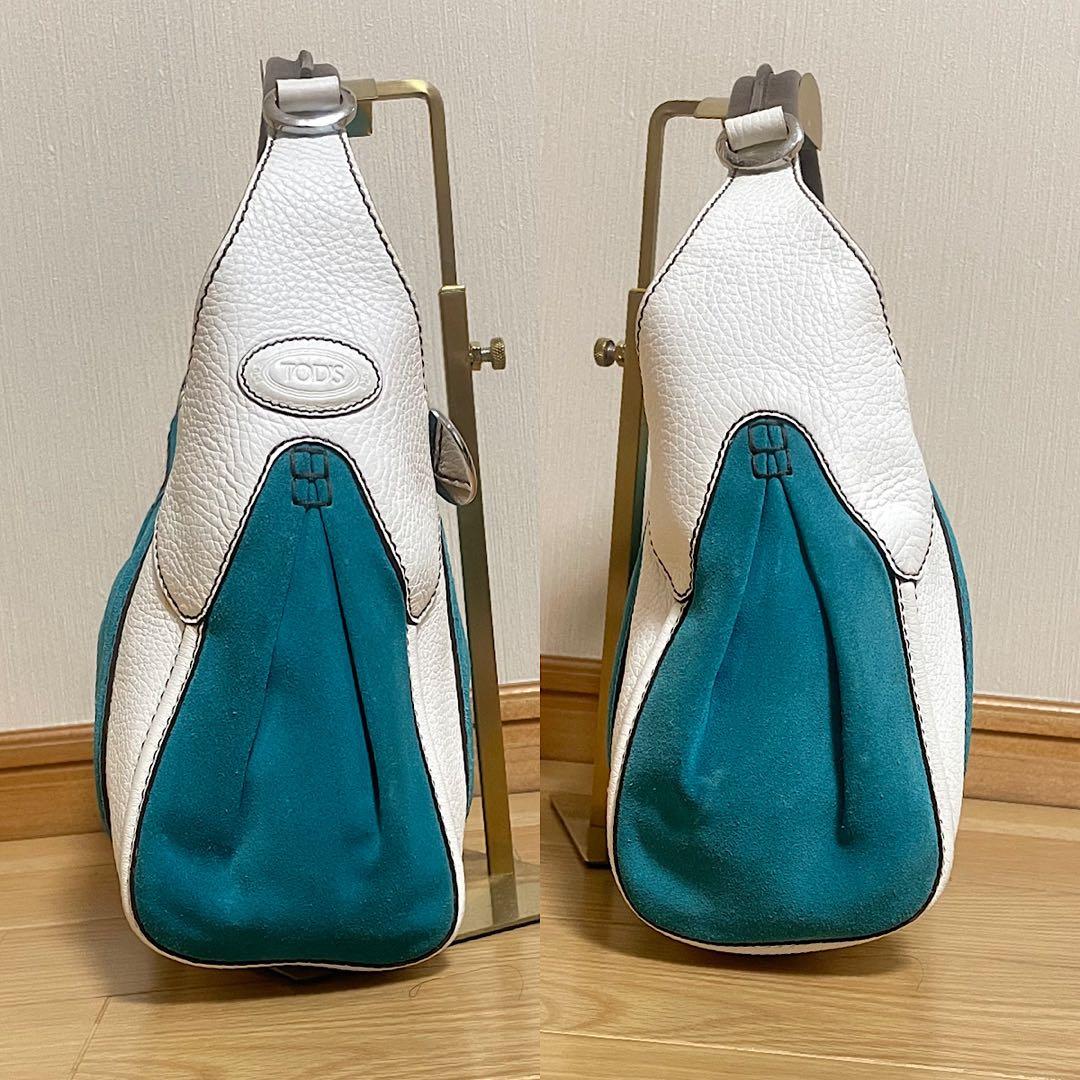 トッズ ショルダーバッグ 肩掛け ワンハンドルバッグ バイカラー 保存袋付き