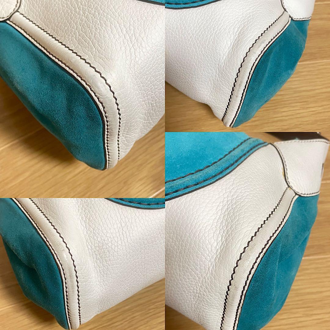 トッズ ショルダーバッグ 肩掛け ワンハンドルバッグ バイカラー 保存袋付き