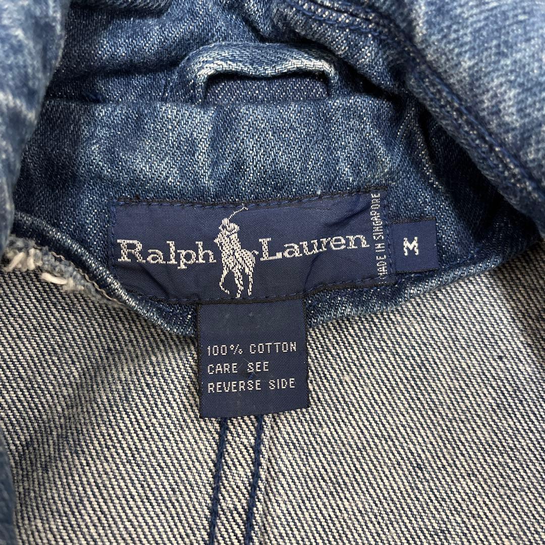 90s ラルフローレン　Pコート　デニム
