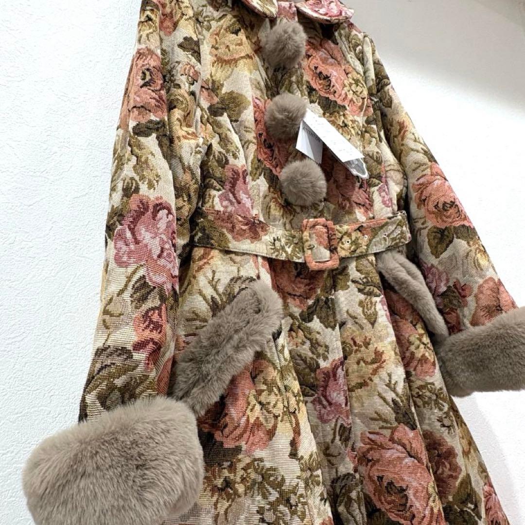 新品★ノエル メモワール ゴブランファーコート【3L】くる実　ロリータ　しまむら