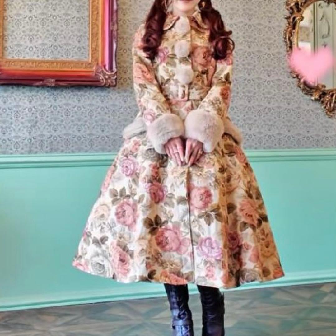 新品★ノエル メモワール ゴブランファーコート【3L】くる実　ロリータ　しまむら