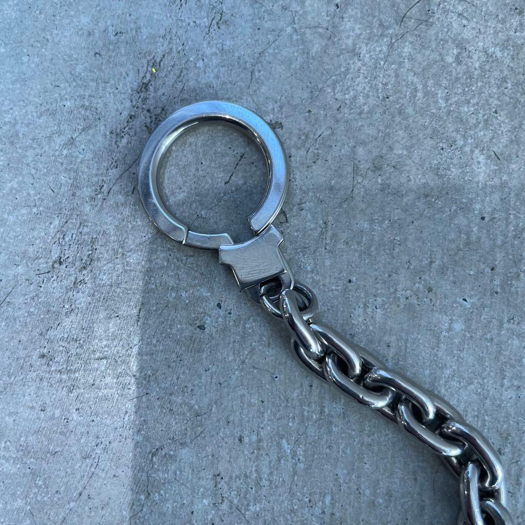 LOUIS VUITTON ウォレットチェーン シルバー キーリング チャーム