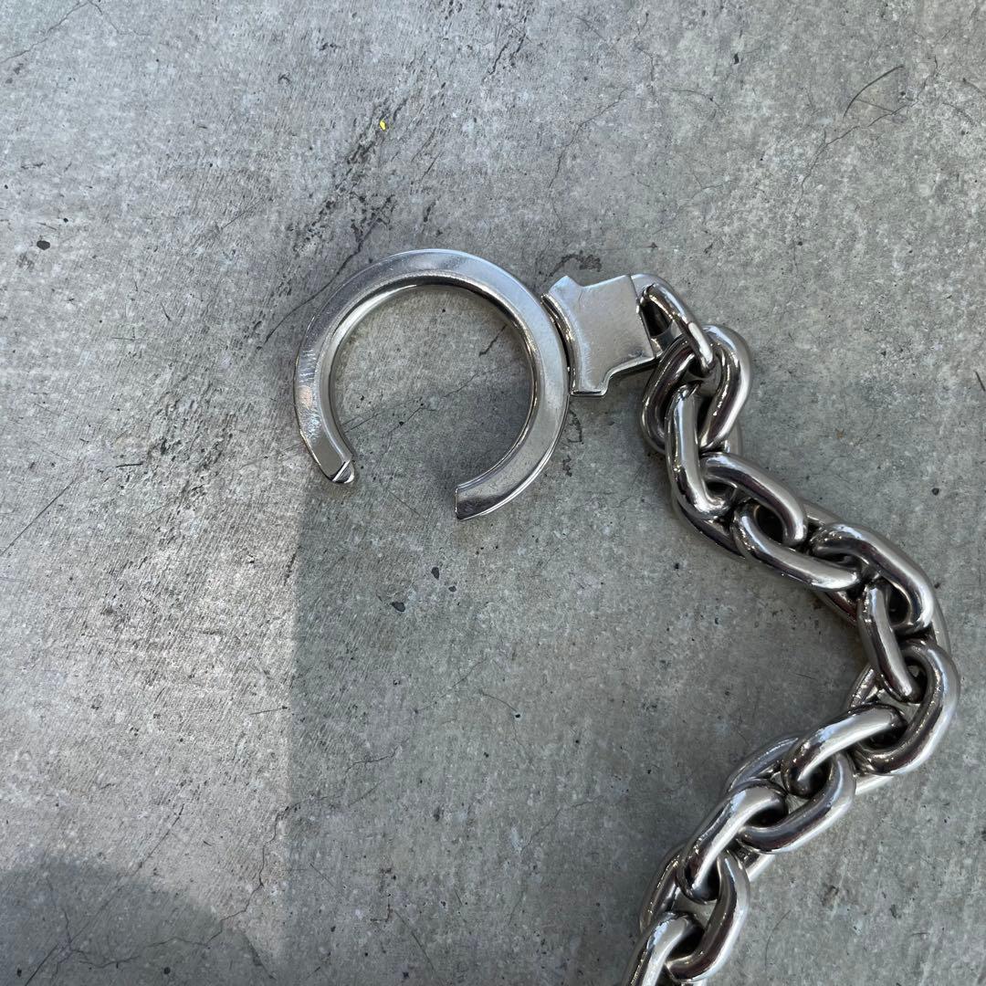 LOUIS VUITTON ウォレットチェーン シルバー キーリング チャーム