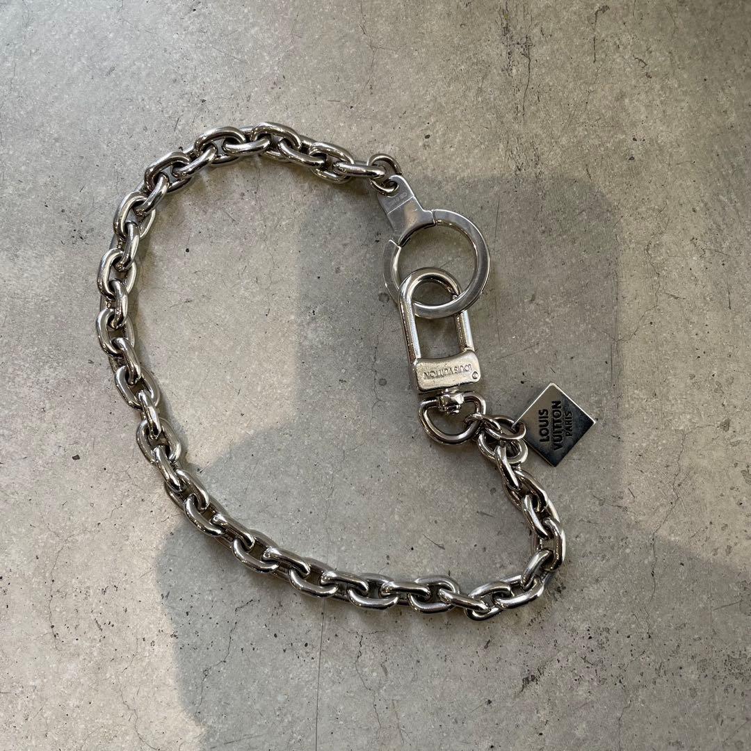 LOUIS VUITTON ウォレットチェーン シルバー キーリング チャーム