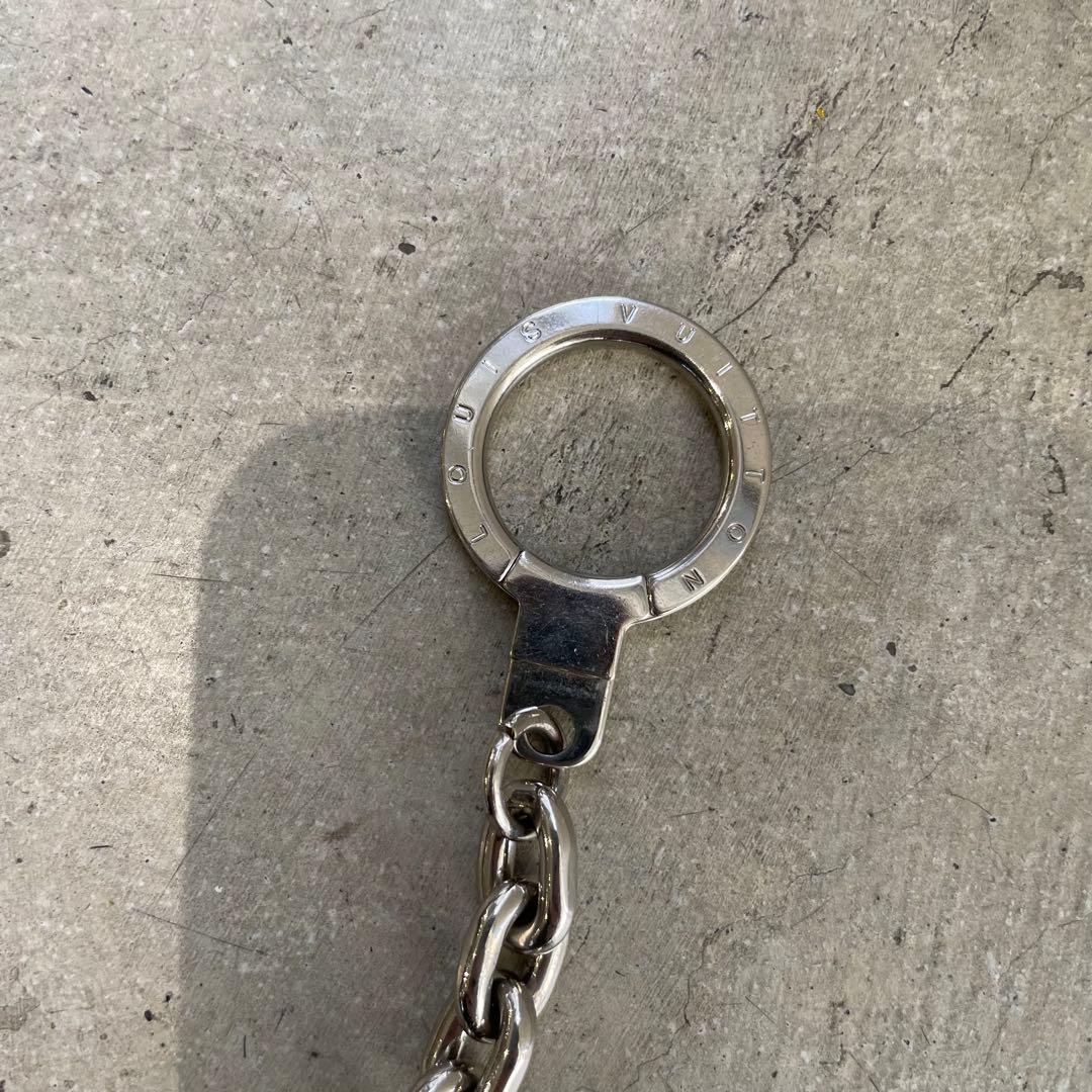 LOUIS VUITTON ウォレットチェーン シルバー キーリング チャーム