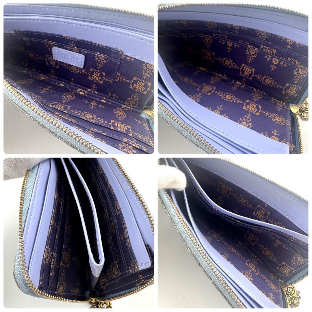 極美品✨アナスイ　パピヨン　L字ファスナー　長財布　ゴールド金具　パステルカラー