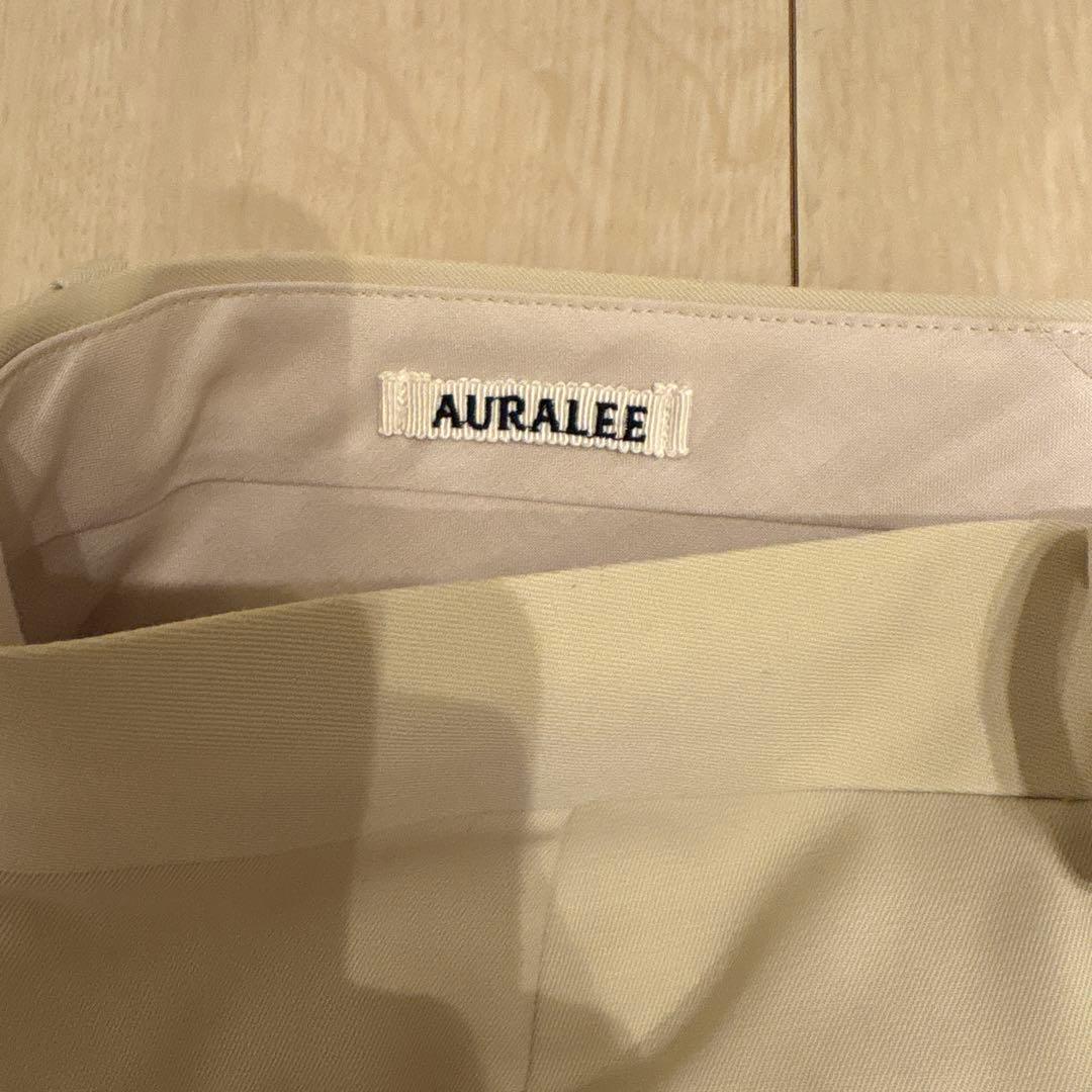 パンツ AURALEE LIGHT WOOL MAX GABARDINE TWOtuck