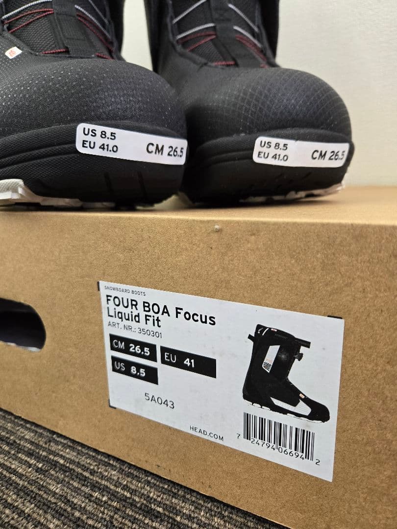 【新品】HEAD FOUR BOA Focus スノーボードブーツ 26.5