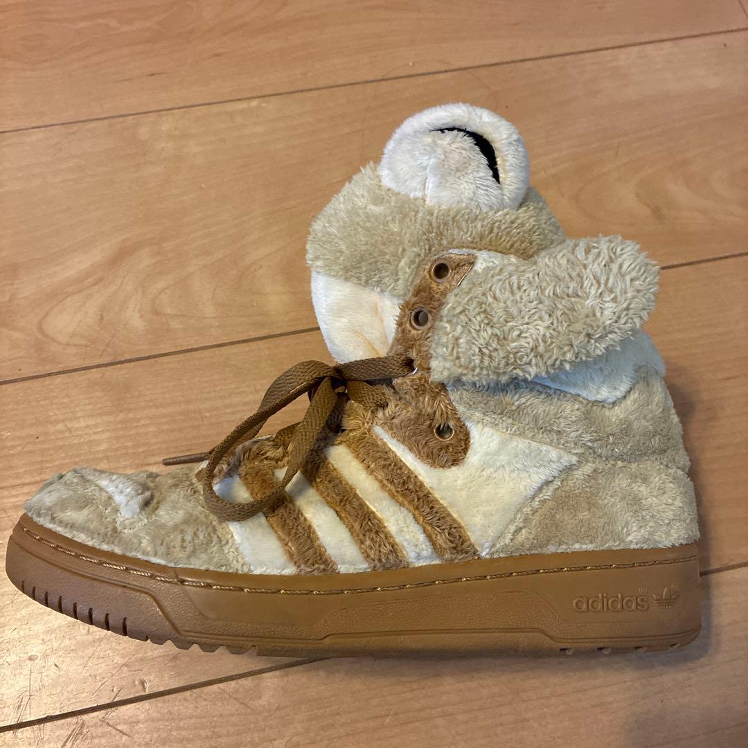 コラボ　アディダス×ジェレミー・スコット　テディベア スニーカー 23.5cm