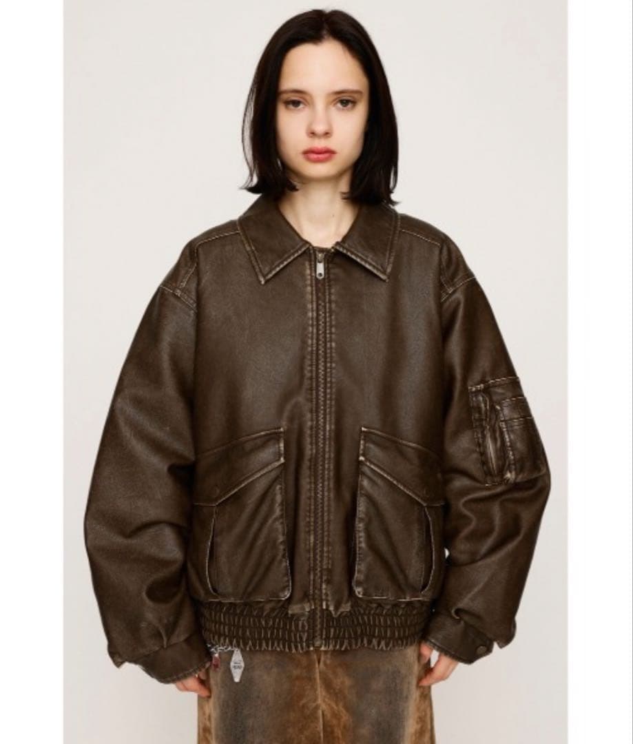 SLY WASHED PUFFER BZ ウォッシュド パッファー ブルゾン冬服