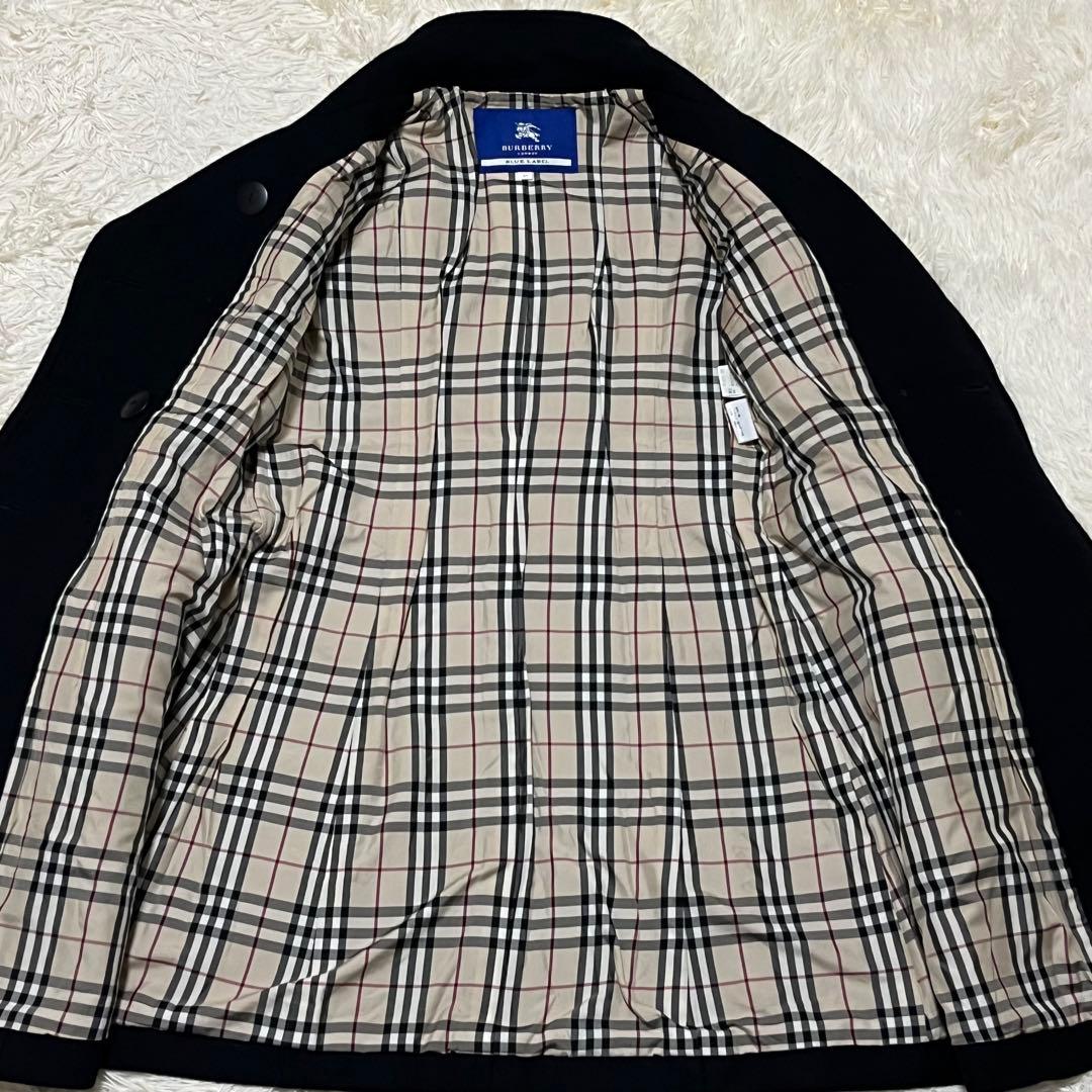 ✨美品✨ バーバリーロンドン ブルーレーベル ピーコート ウール アンゴラ L