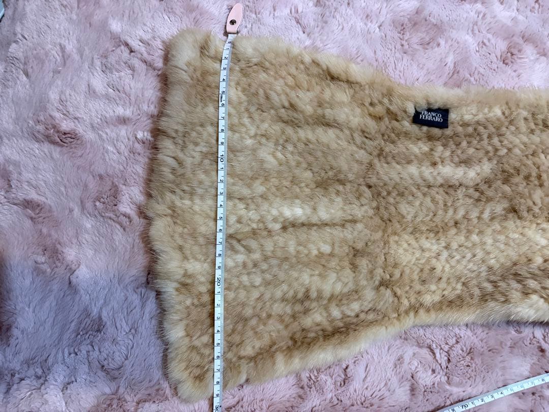 ミンクベージュ ファーマフラー