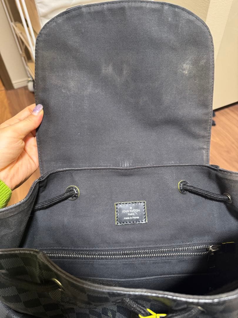 f*w様 【お値下げしました】ダミエパターン レザーリュック　ルイヴィトン　LV