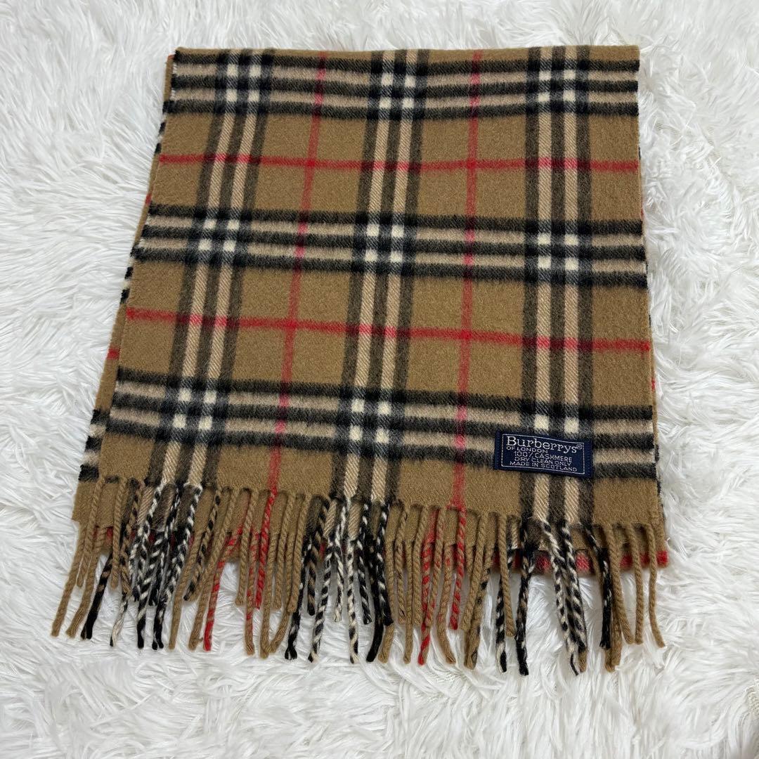 Burberry バーバリー　ノバチェック柄　マフラー　カシミヤ100%