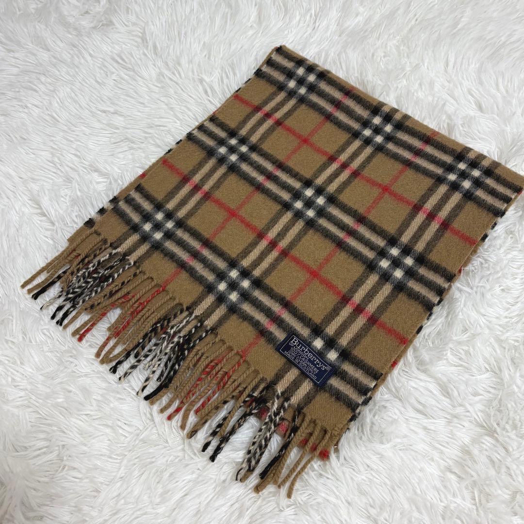 Burberry バーバリー　ノバチェック柄　マフラー　カシミヤ100%