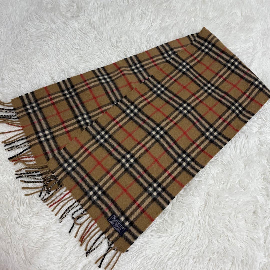 Burberry バーバリー　ノバチェック柄　マフラー　カシミヤ100%