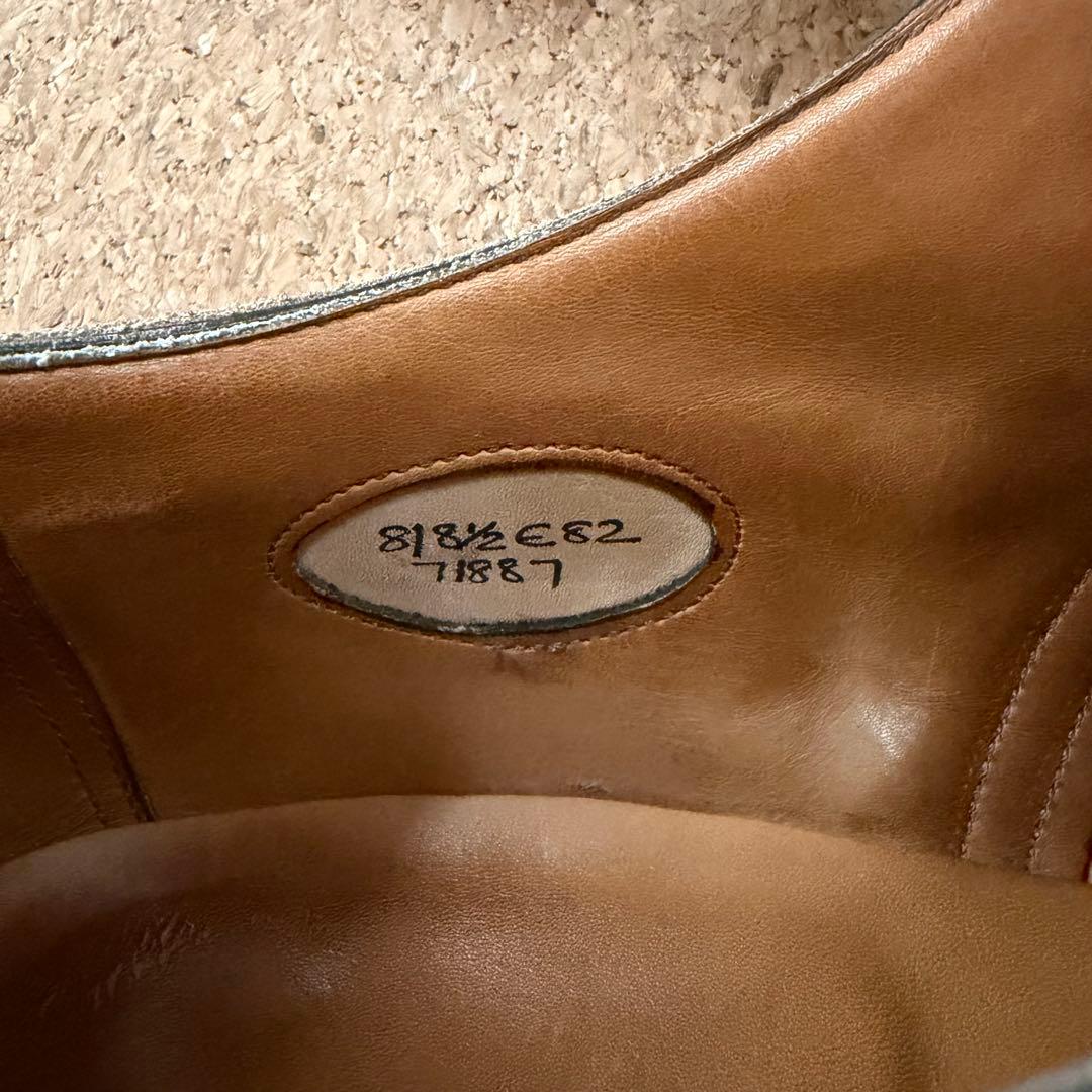 EDWARD GREEN スエード パンチドキャップトゥ ダービー 8E