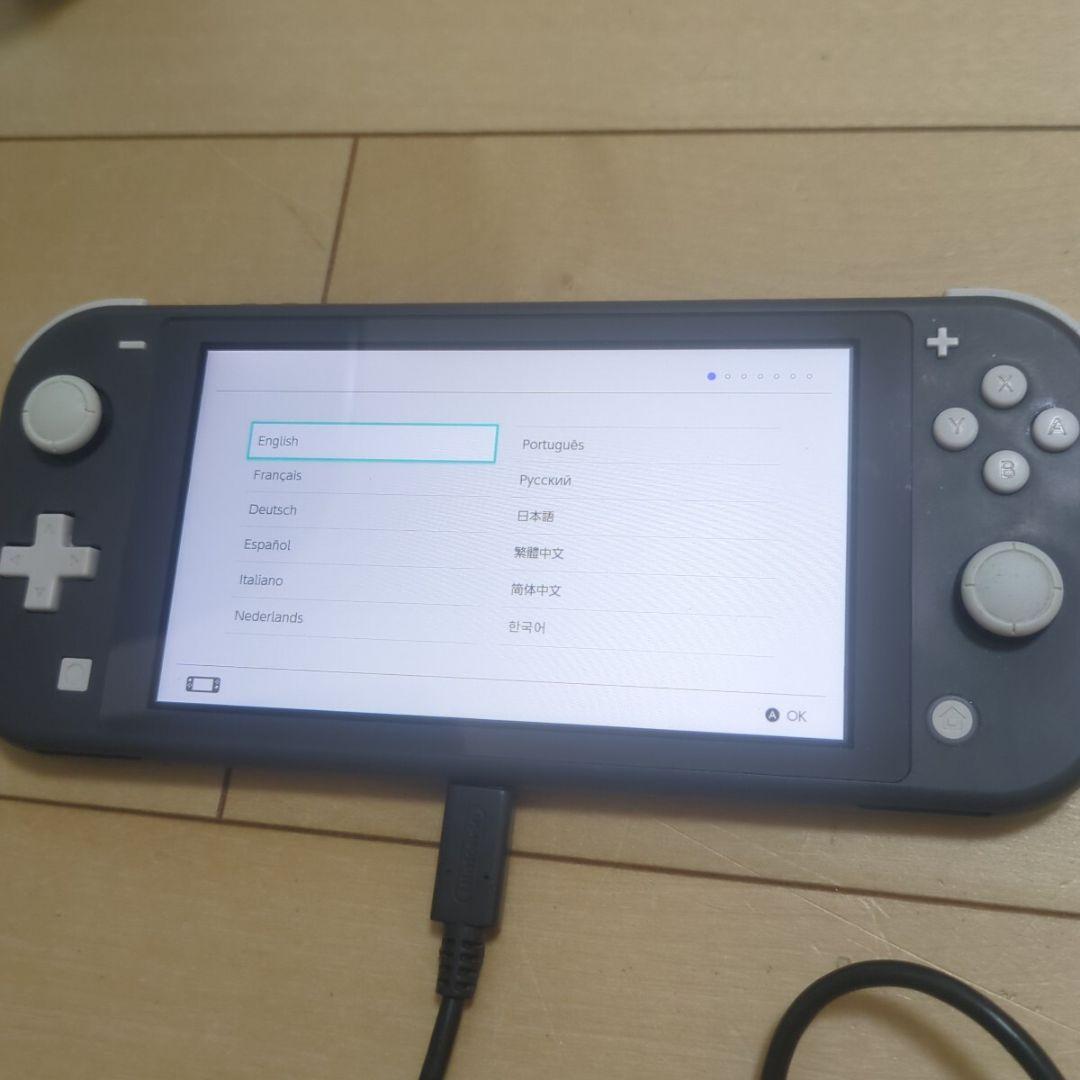 NintendoSwitchライト　グレー　本体