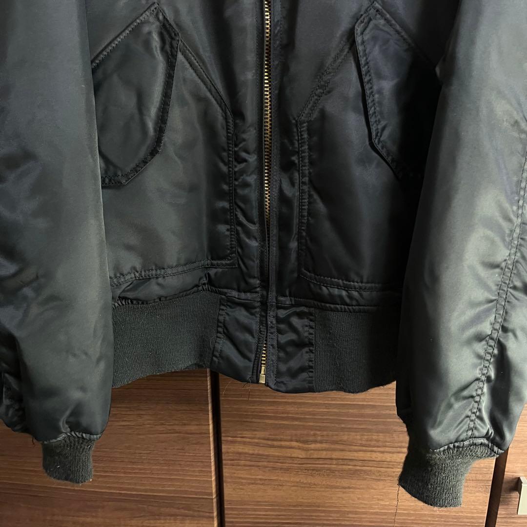 CWU-45P フライトジャケット X-LARGE 黒 IDEALジップ 米軍