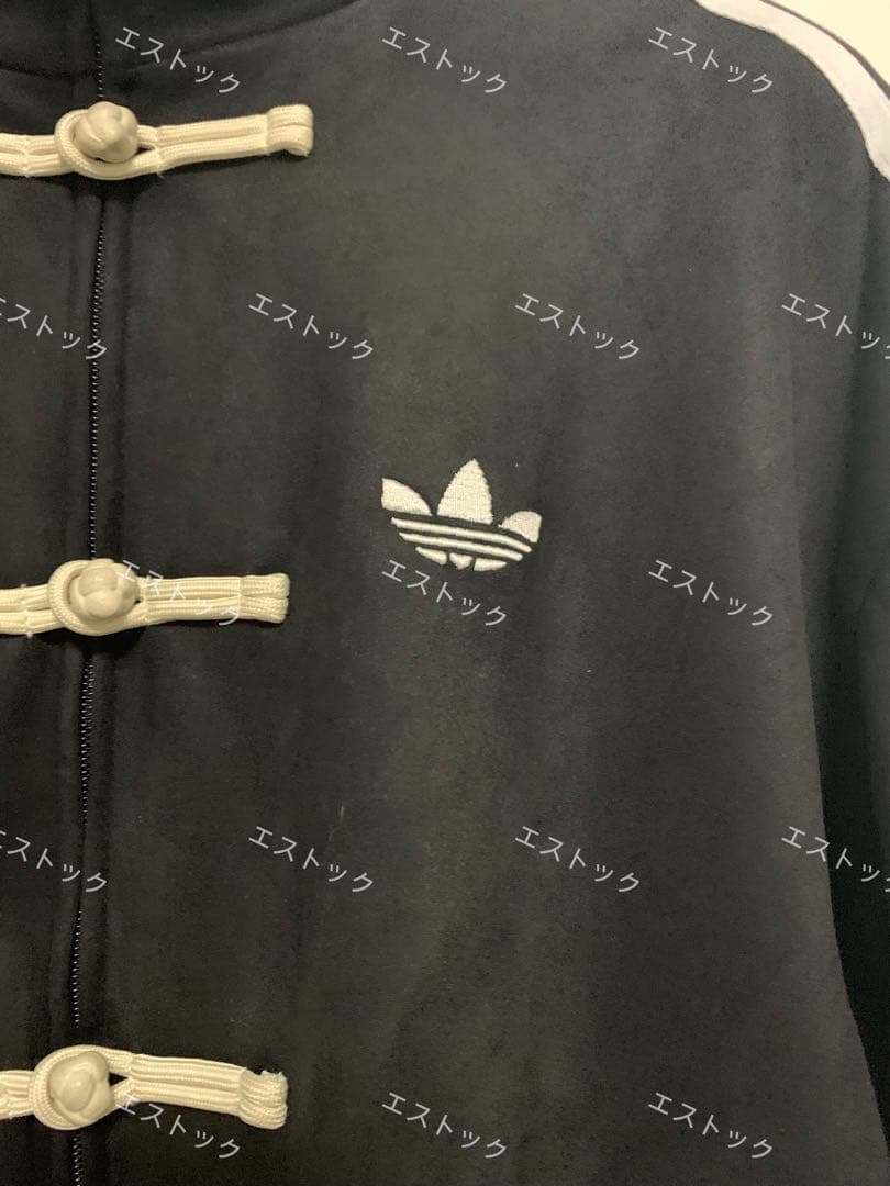 中国限定 アディダス 蛇年トラック スエード ジャケット ブラック - L