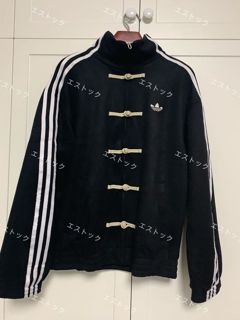 中国限定 アディダス 蛇年トラック スエード ジャケット ブラック - L
