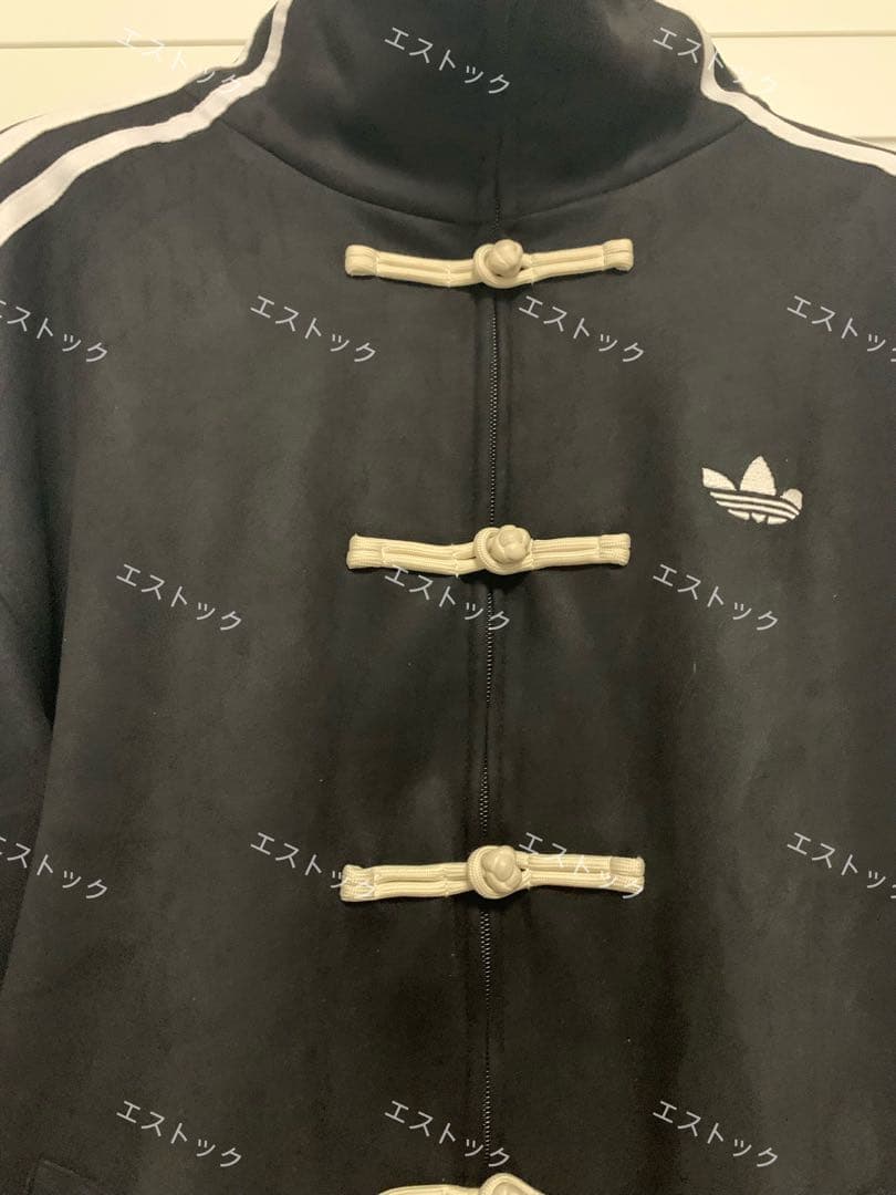 中国限定 アディダス 蛇年トラック スエード ジャケット ブラック - L