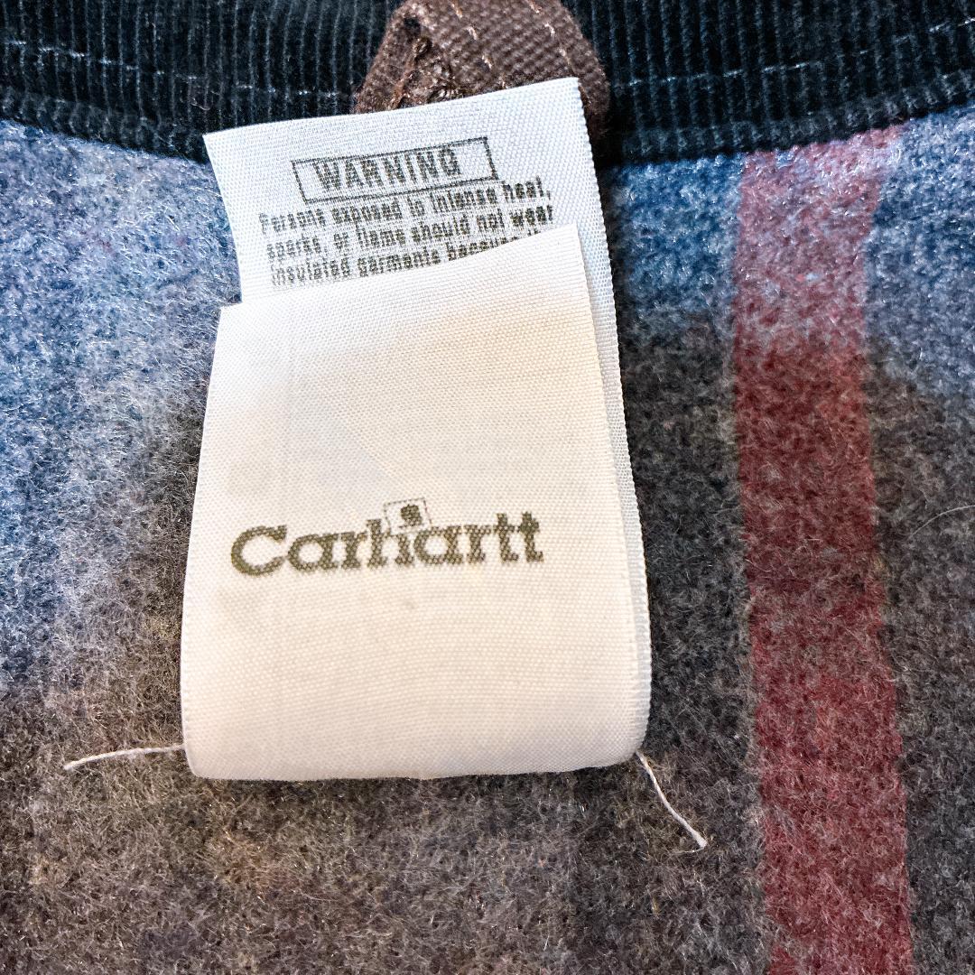 Carhartt CSX企業刺繍ミシガンチョアコート裏地ブランケット L USA