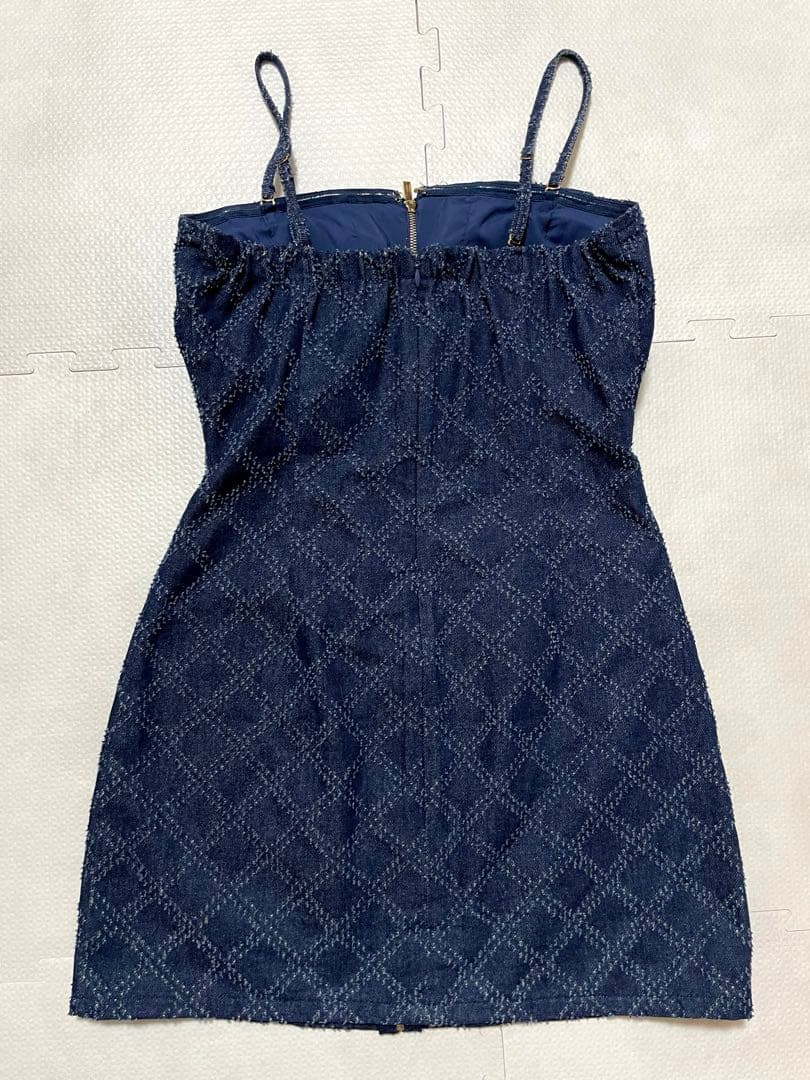 ローブドフルール Glossy キャバクラ ドレス タイト デニム ビジュー