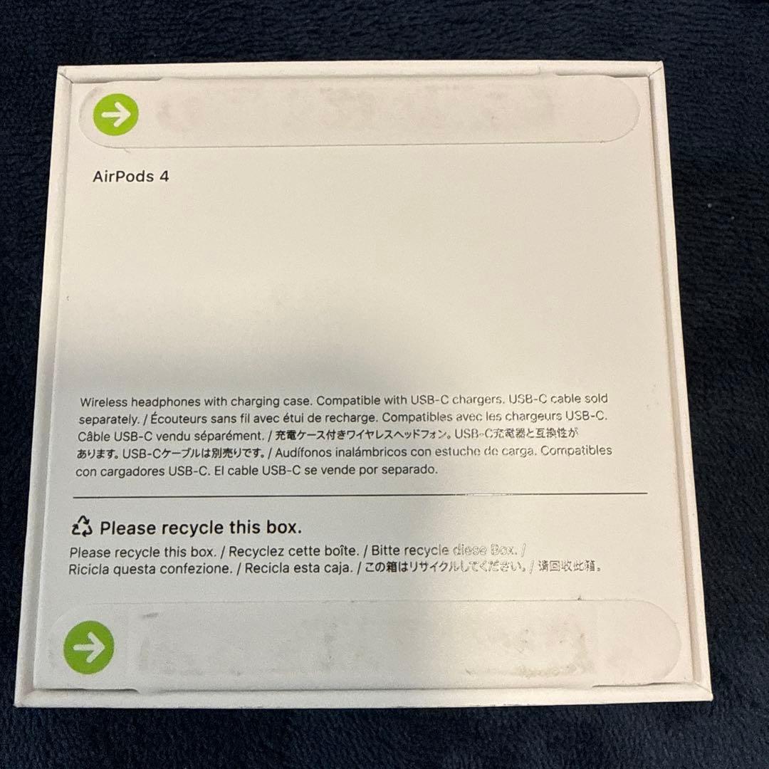 【新品・未開封】Apple AirPods 4（USB-Cケース）