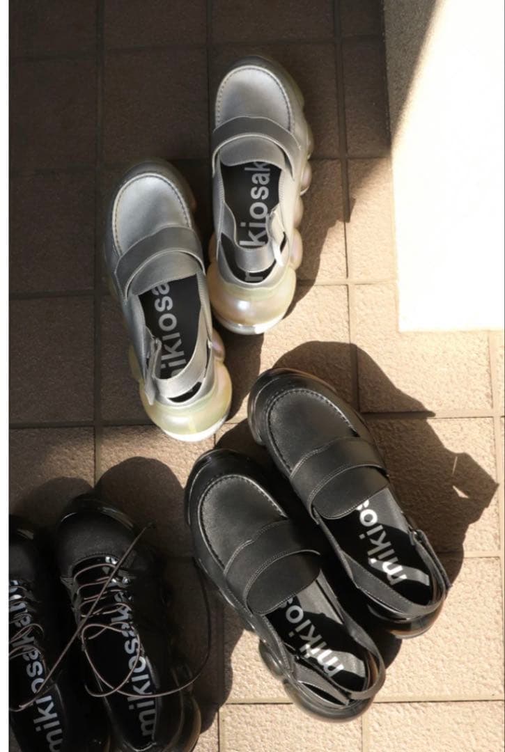 MIKIOSAKABE NEW Jewelry Loaferシルバースニーカー