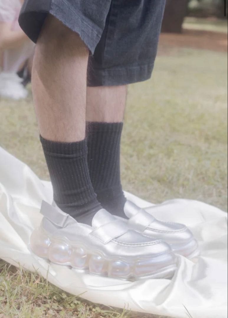 MIKIOSAKABE NEW Jewelry Loaferシルバースニーカー