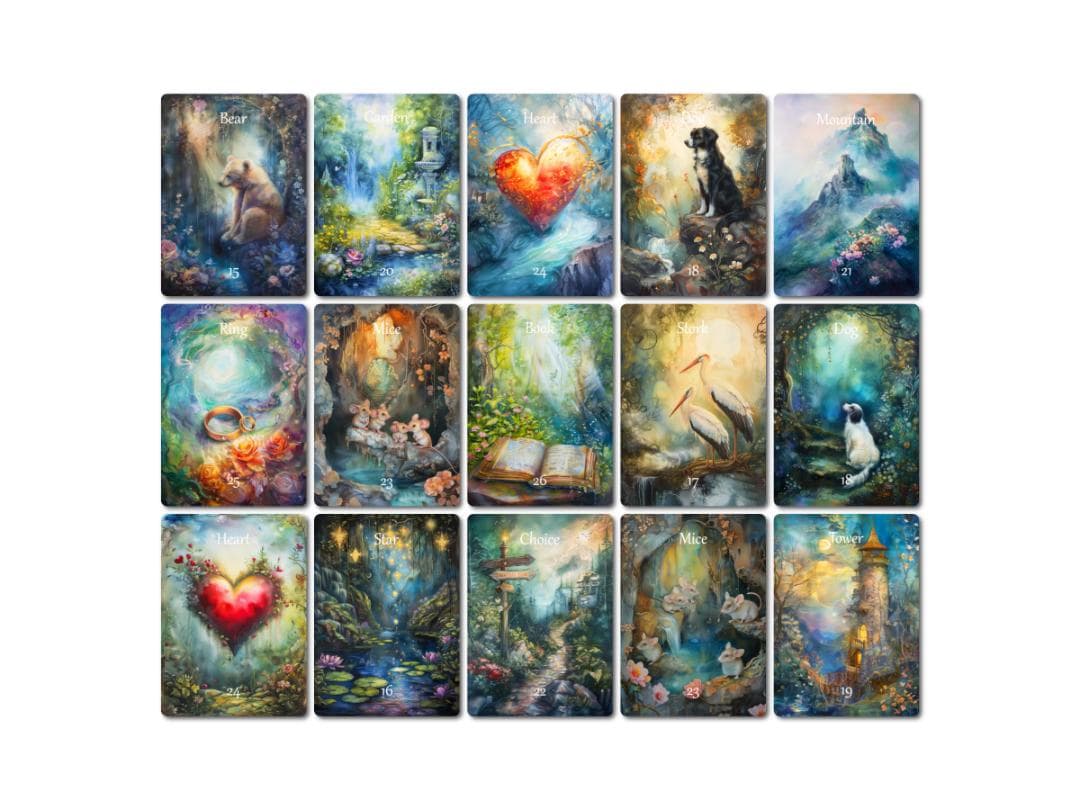 【正規品ルノルマンカード】美麗デッキ✨海外インディーズ✨自然の静寂と神秘のカード