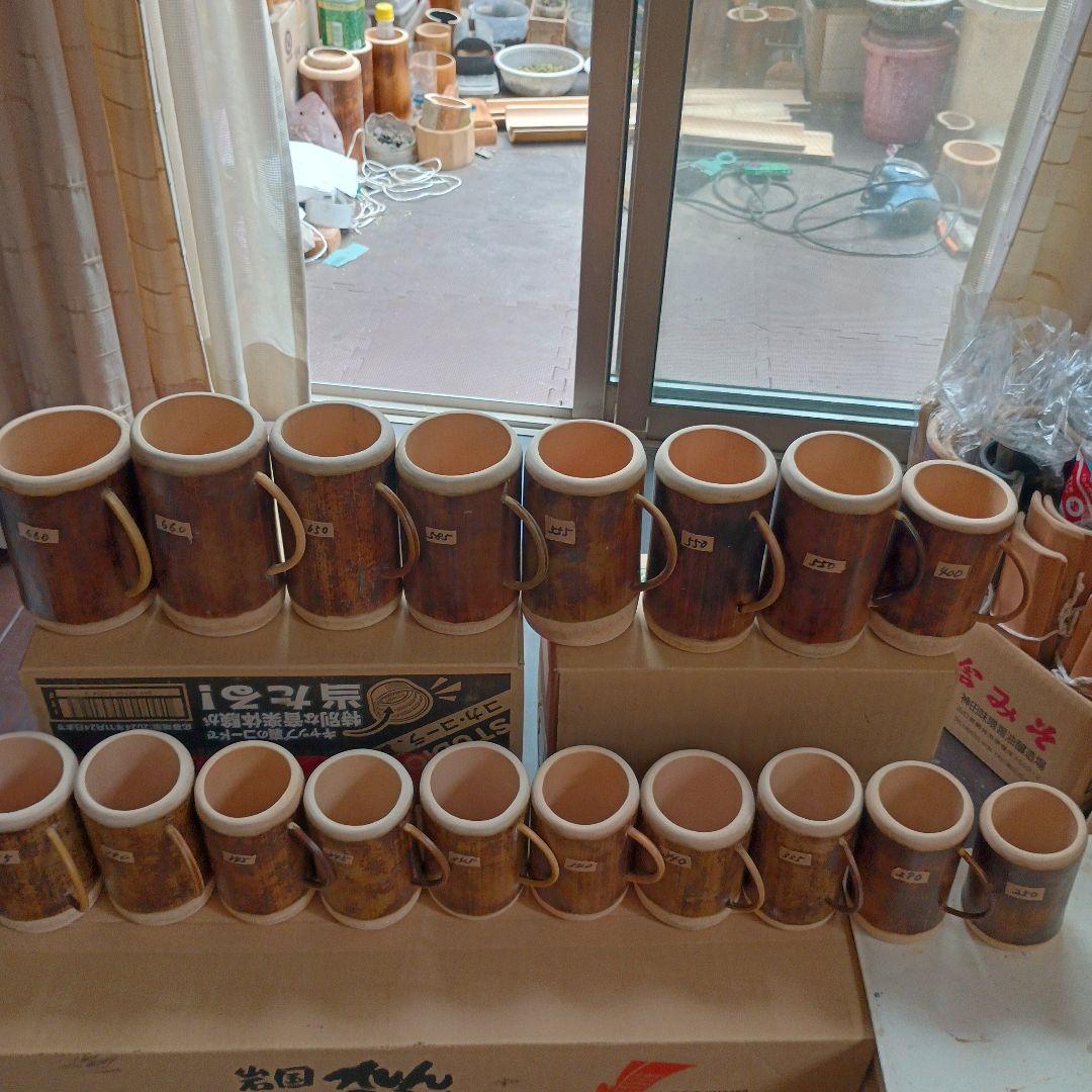 tomoegozen専用　竹製ビアジョッキ18個