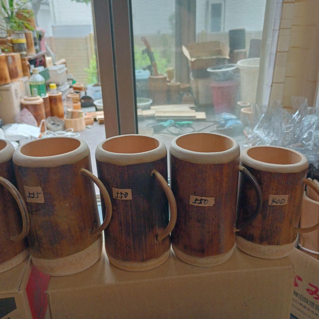 tomoegozen専用　竹製ビアジョッキ18個