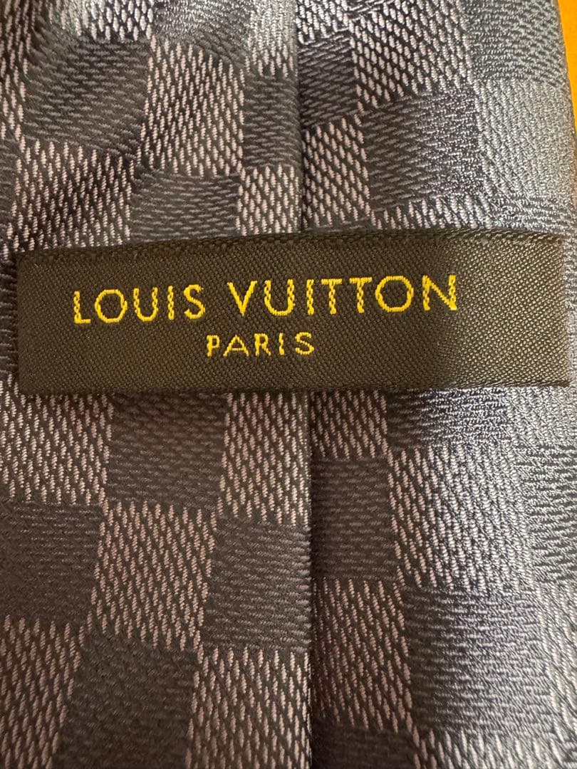 値下げ！Louis Vuitton ダミエ柄　ネクタイ