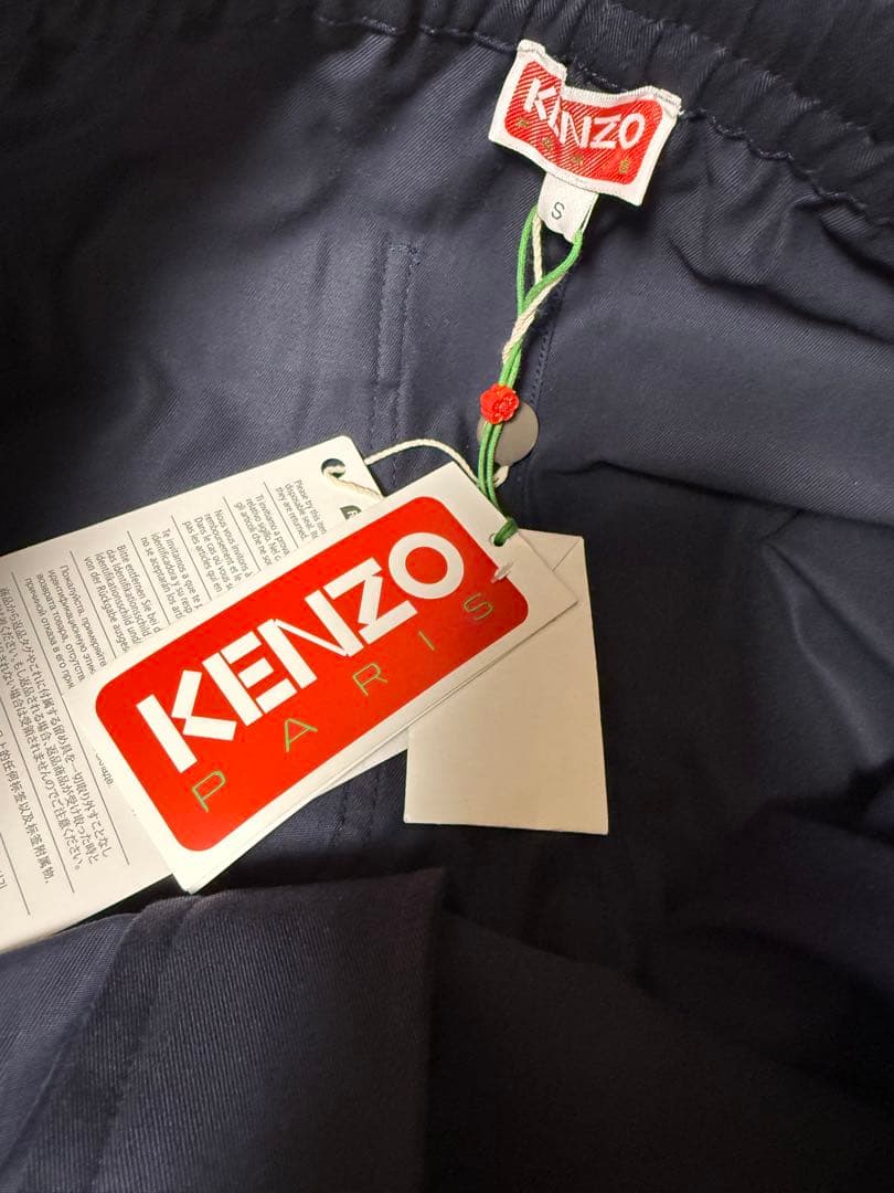 新品　KENZO チノ素材カーゴパンツ　ネイビー　S