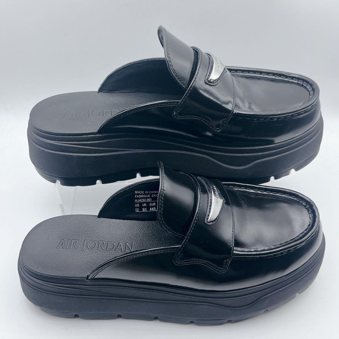 希少サイズ❗️極美品✨エアジョーダン ミュール ローファー 黒 29cm 厚底