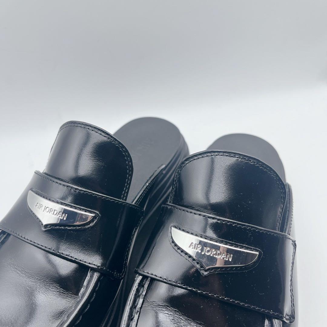 希少サイズ❗️極美品✨エアジョーダン ミュール ローファー 黒 29cm 厚底