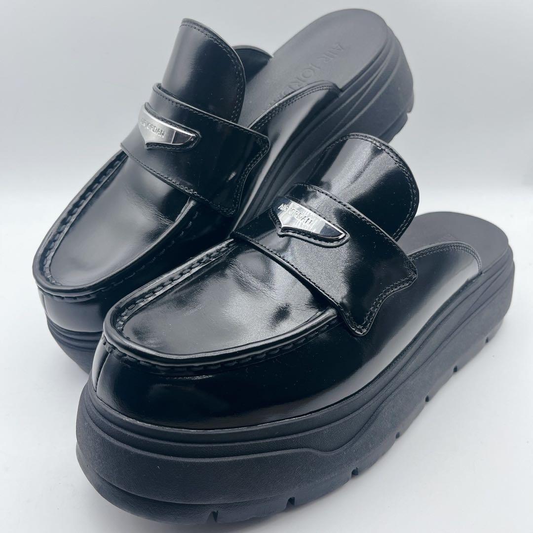 希少サイズ❗️極美品✨エアジョーダン ミュール ローファー 黒 29cm 厚底