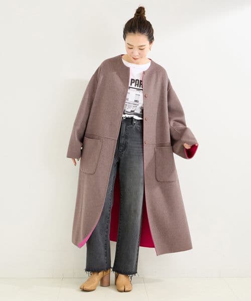 SINPLICITE ノーカラーコート