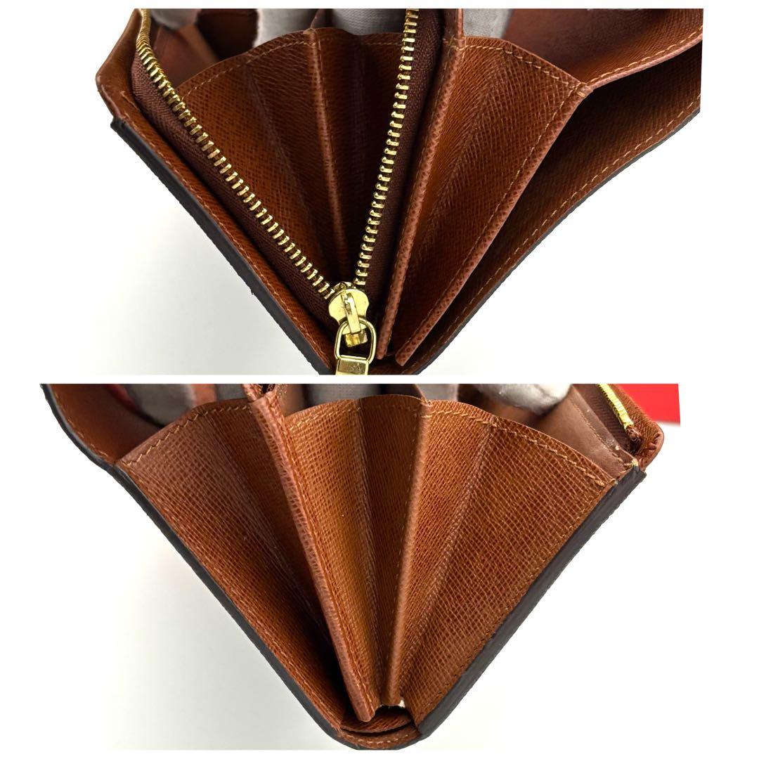 ☆美品☆ルイヴィトン モノグラム 折り財布 ポルトモネビエトレゾール ウォレット