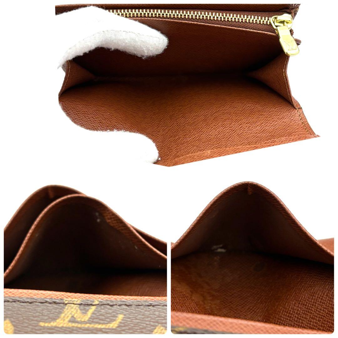 ☆美品☆ルイヴィトン モノグラム 折り財布 ポルトモネビエトレゾール ウォレット