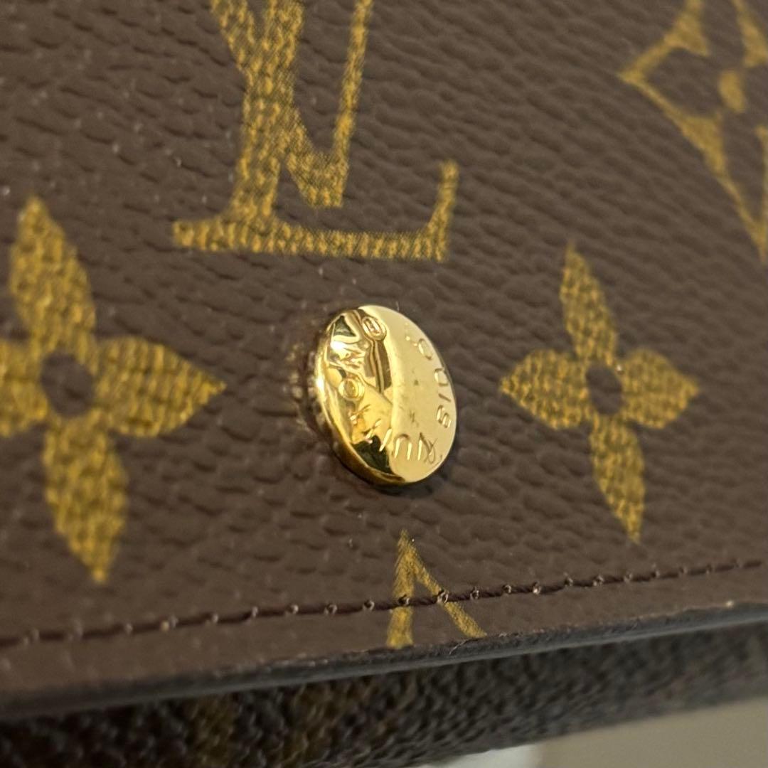 ☆美品☆ルイヴィトン モノグラム 折り財布 ポルトモネビエトレゾール ウォレット