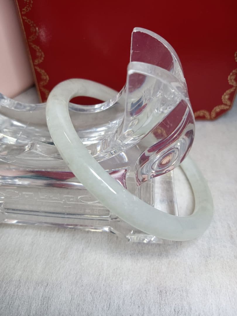 おすすめ✨新品✨天然翡翠 バングル ミャンマー　A貨　無含浸無着色　サイズ57