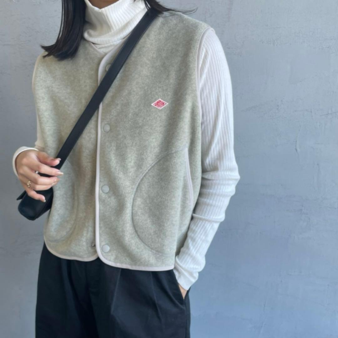 DANTON フリースノーカラーベスト