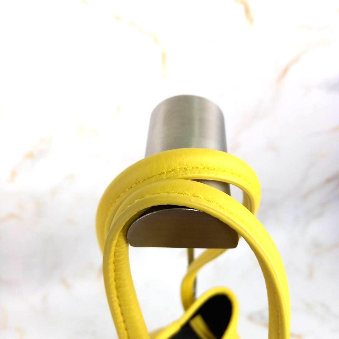 ✨良品✨ Vasic bond mini 巾着 トートバッグ レザー イエロー