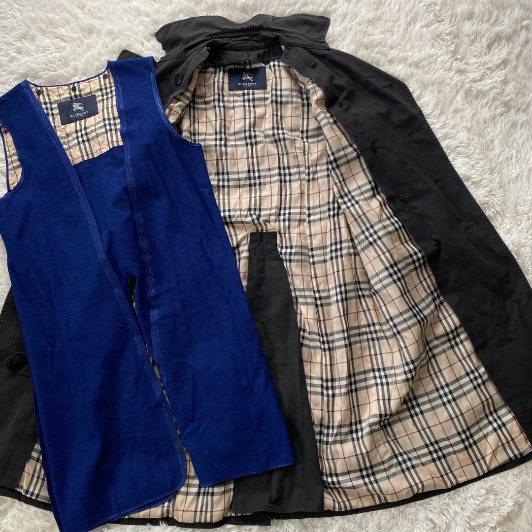 バーバリーロンドン トレンチコート ノバチェック Lサイズ ライナー ベルト付き