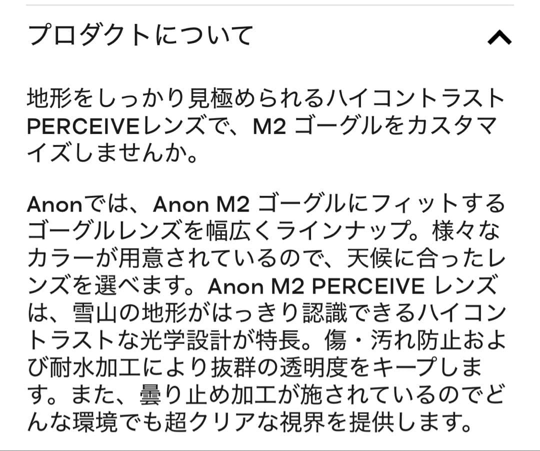 anon Burton ゴーグルスペアレンズ　【新品】